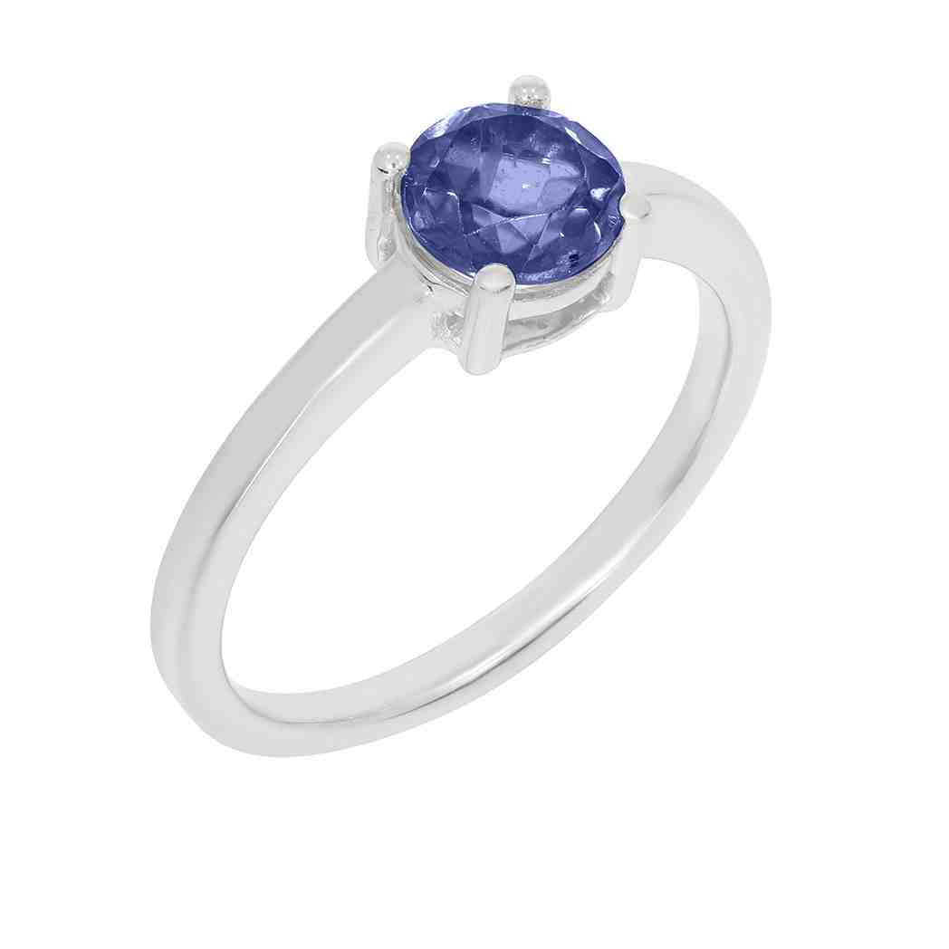 Blue Sapphire Gemstone  Engagement Ring PD31344LR BLUE SAPPHIRE